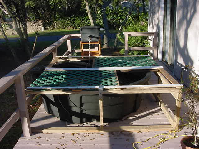 the lid is almost finished on this alligator snapper's stock tank