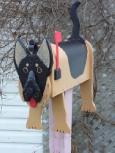 German shepherd mailbox