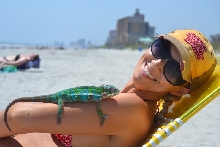 Wife,Chameleon, & Myrtle Beach
