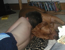 Evan and Moose