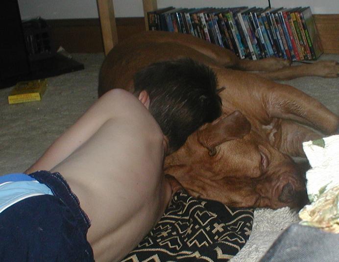 Evan and Moose