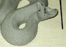 Cottonmouth with scales