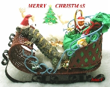 ornate santa sleigh
