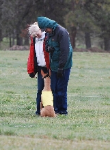 Kahla being very good for grandpa