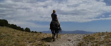 Zar and I topping the hill