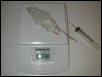 hydrated food item being weighed