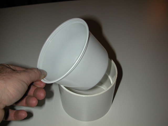 pvc and deli dish for water