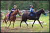 Boys playing tag on Pasos