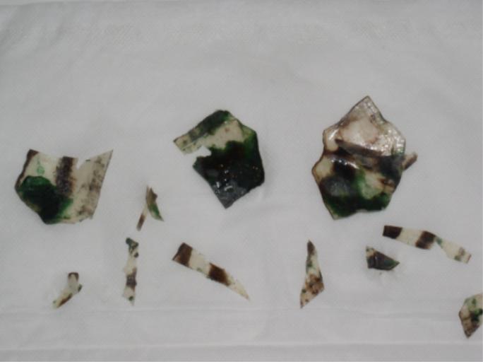 pieces removed