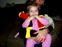 Granddaughter with kingsnake