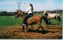 Cori & Lois out for morning ride