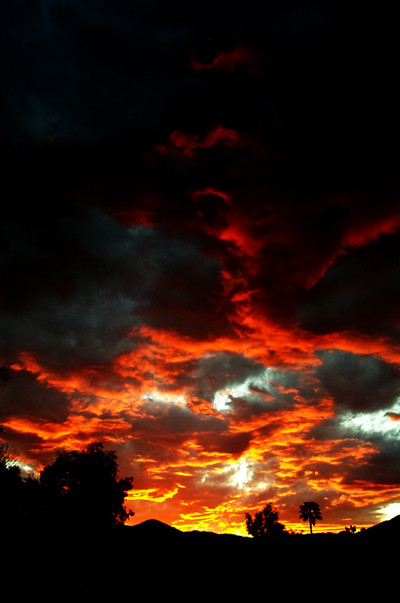 Sunset after storm