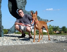 Nate and Diesel at park