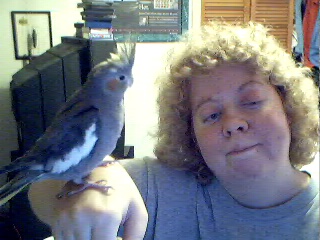 picture of me holding Birdyboo