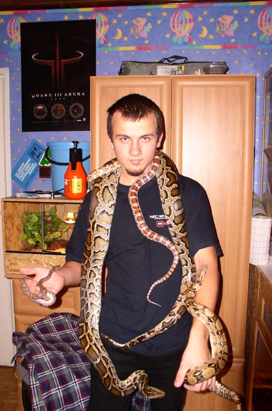 Me with my snakes