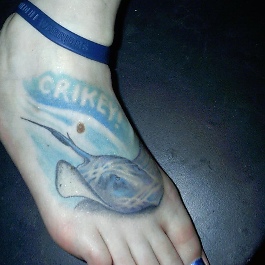 steve irwin memorial tattoo