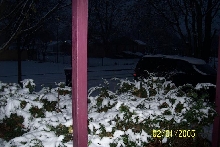 First snow of winter 2008
