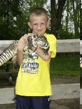 boy and tegu