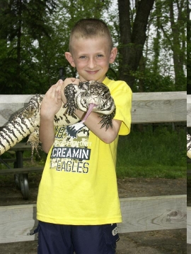 boy and tegu