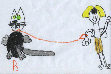 Bubbles and Me (as drawn by Brette)