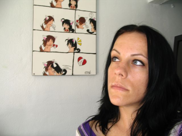 me..less pink makeup per request lol