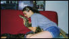 kathy holding my big python