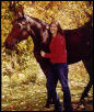 my girlfriend and her horse