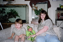 Caleb the Croc Hunter with Weston the lizard