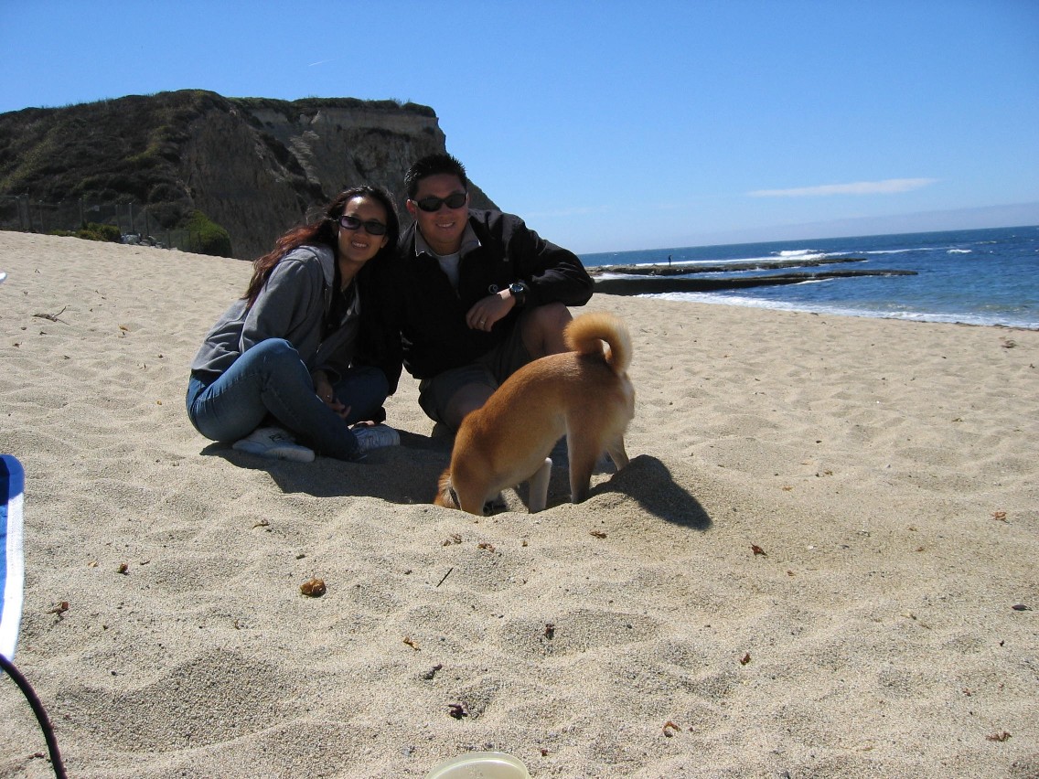 At the beach