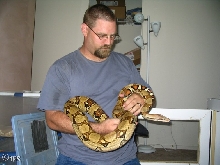 Chris and Female Boa
