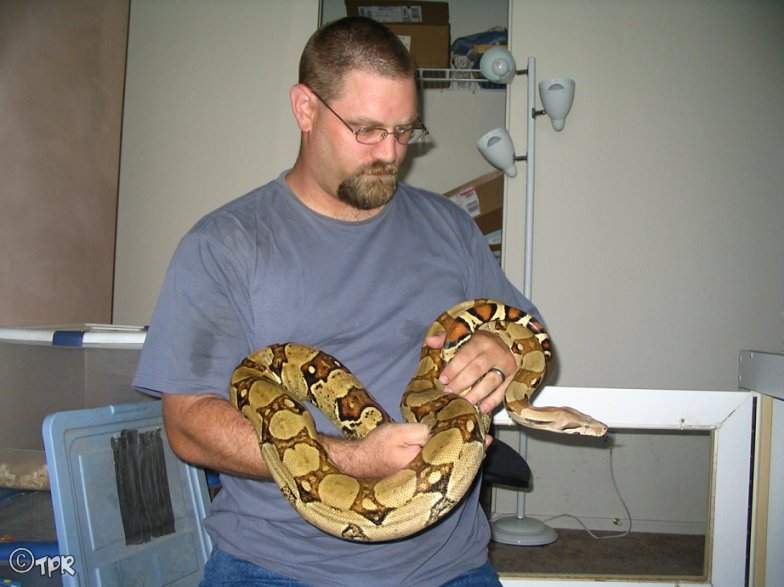 Chris and Female Boa