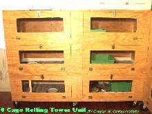 6 Unit Rolling Tower in Horizontal Position.