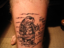 new tattoo. a snapping turtle haha.