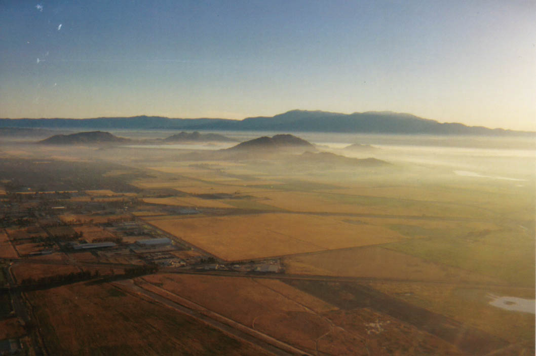 View from balloon over Perris Valley