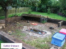 Outdoor Enclosure RailRoad Ties