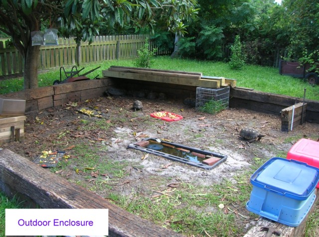 Outdoor Enclosure RailRoad Ties