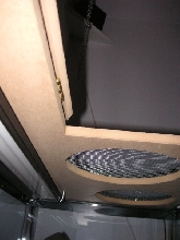 Underside of tank topper with light
