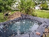 Filling the pond with water