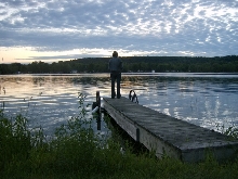 Leslie Fishing end of Dock