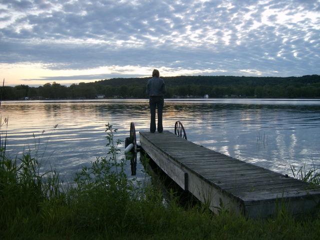 Leslie Fishing end of Dock