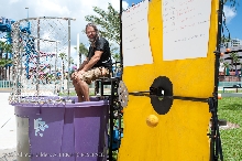 Action at the kingsnake.com charity dunk tank.