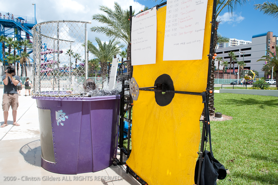 Action at the kingsnake.com charity dunk tank.