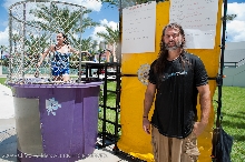 Action at the kingsnake.com charity dunk tank.