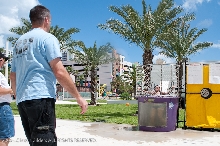Action at the kingsnake.com charity dunk tank.