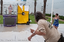 Action at the kingsnake.com charity dunk tank.