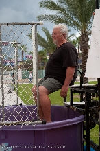Action at the kingsnake.com charity dunk tank.