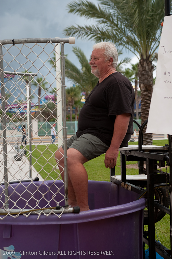 Action at the kingsnake.com charity dunk tank.