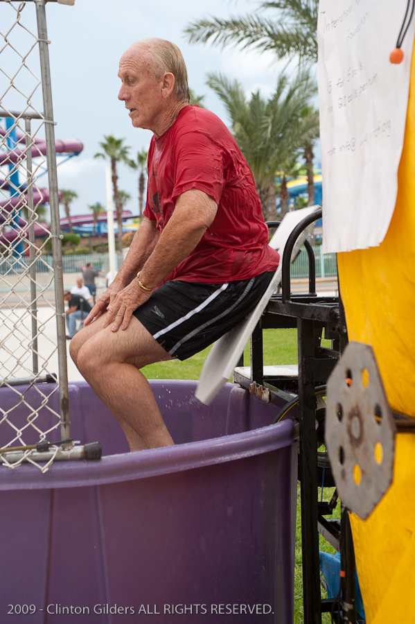 Action at the kingsnake.com charity dunk tank.