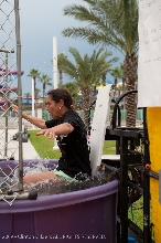 Action at the kingsnake.com charity dunk tank.