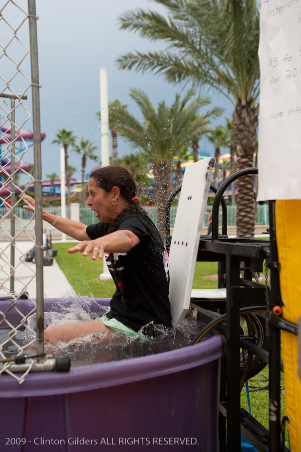 Action at the kingsnake.com charity dunk tank.